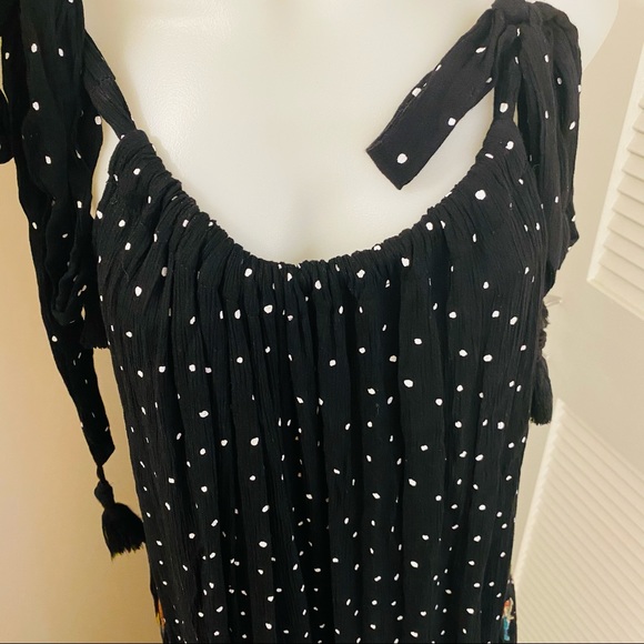 Free People NWT Flowy Dot Floral Dress - Picture 4 of 6